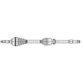 Abbildung von METELLI 17 0602 Antriebswelle 750 83,6 RENAULT: CLIO 2, Scénic 1, Megane Scenic