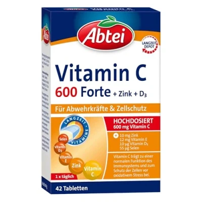 Abbildung von Abtei Vitamin C 600 Forte Tabletten Tita 42 St