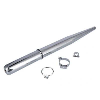 Abbildung von Auspuff verchromt, komplett Simson SR50, SR80