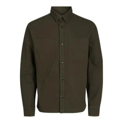 Abbildung von JACK&amp;JONES Herren Jcologan Ripstop Overshirt Ls Freizeithemd, Forest Night, M