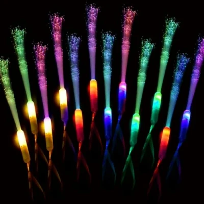 Abbildung von M.best 30 Stück Leuchtstäbe Knicklichter Partyzubehör, 3 Modi Bunt blinkende LED für Partygeschenke