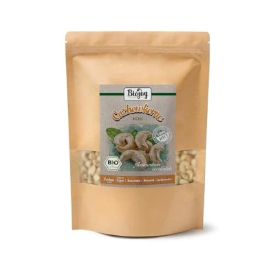 Abbildung von Biojoy BIO Cashewkerne ganz (1 kg), roh und unbehandelt, Cashew Nüsse