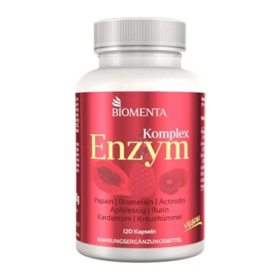Abbildung von BIOMENTA Multi Enzym Komplex 120 Premium Enzymkapseln (Bromelain, Papain uvm) Kapseln, 90 g