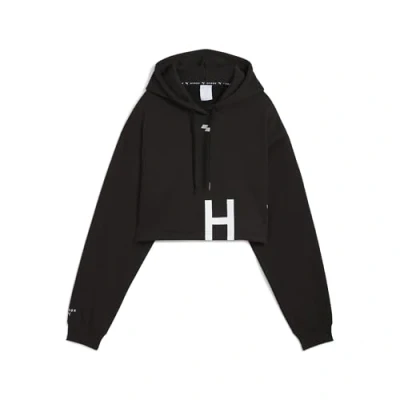 Abbildung von Puma Hyrox Heavyweight Hoodie Kapuzenpullover, Damen, Größe: Large, Black