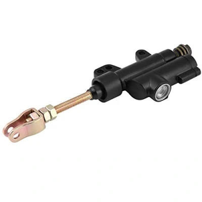Abbildung von Keenso Motorrad Hauptbremszylinder, Fußbremszylinder hinten Hydraulische Hauptbremszylinder Bremspumpe für ATV Dirt Bike (Schwarz)