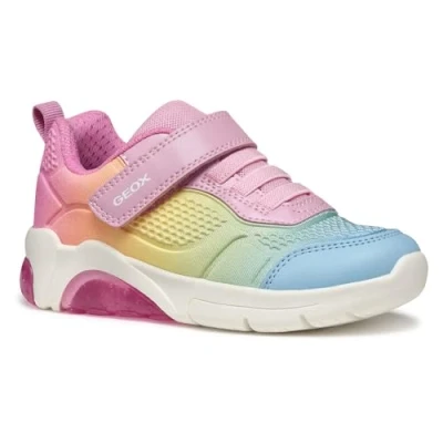 Abbildung von Geox Light UP J Fadinlight GIRL Sneaker low für Kinder, Größe: 36, Pink/multicolor Schuhe