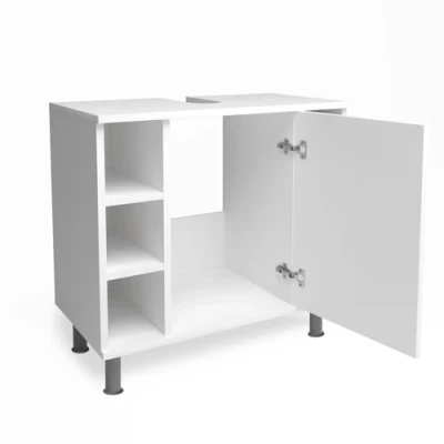 Abbildung von Vicco Waschbeckenunterschrank Fynn, Weiß, 60 x 54 cm
