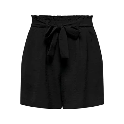Abbildung von ONLY Onlmette Paperbag Shorts, Damen, Größe: XS, Black