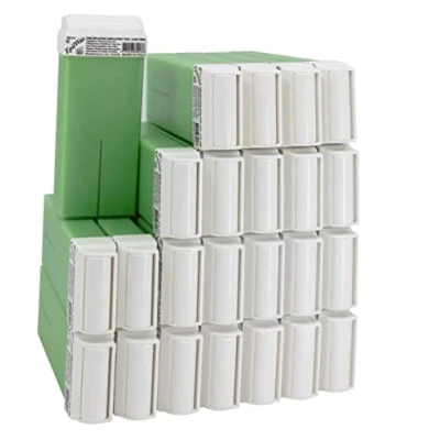 Abbildung von EpilWax Wachspatronen Set mit Warmwachspatronen zur Haarentfernung Enthaarungswachs 100 ml Roll on Nachfüller (Aloe Vera, 24)