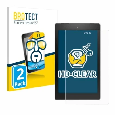 Abbildung von BROTECT (2 Stück Schutzfolie für Amazon Fire HD 8 2017/10 2019 (9. Generation) Displayschutz Folie Ultra Klar