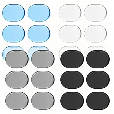 Abbildung von Trommelschalldämpfer Dämpfer Gel Pads,Drum Mute Transparent Ungiftig Selbstklebend,Silikon Trommel Pads für Schlagzeug Klangregelung Transparent, blau, braun, schwarz, 4er Set
