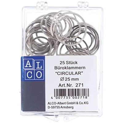 Abbildung von Alco Büroklammer Circular 25mm VE=25 Stück