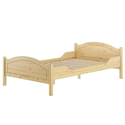 Abbildung von Erst Holz Breites Einzelbett 120x200 Kiefer Massivholz Landhausstil V 60.30 12, Ausstattung:Rollrost inkl.