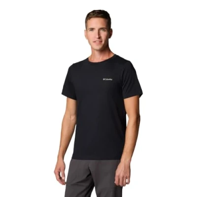 Abbildung von Columbia Rapid RIDGE BACK Graphic TEE II Tshirt print, Herren, Größe: Large, Black