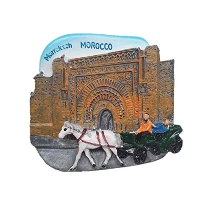 Abbildung von 3D Marrakesch Marokko Kühlschrank Magnet Reise Souvenir Geschenk Zuhause Küche Dekoration Sticker Craft Collection