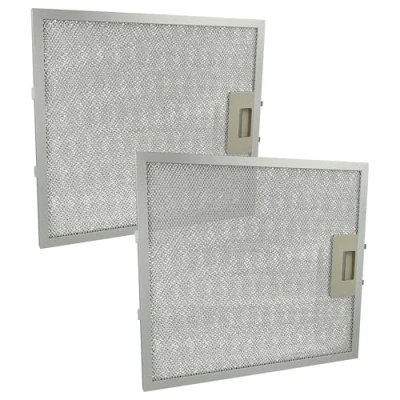 Abbildung von vhbw 2x Filter Metallfettfilter kompatibel mit AEG HE3161 ML, HE6261 DE6266W, DEB2631S, DEB2630S Dunstabzugshaube 30,6 x 27,8 0,85 cm, Metall