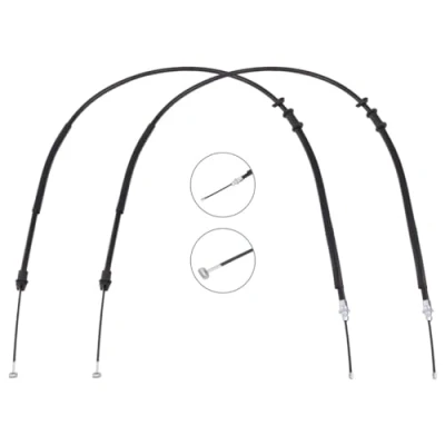 Abbildung von RIDEX 124C1076 Handbremsseil hinten 1456/1225+1456/1225mm Trommelbremse FIAT: Grande Punto Schrägheck, II I Cabrio