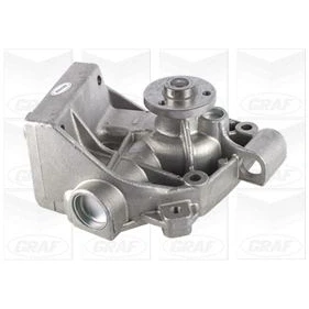 Abbildung von GRAF PA454 Wasserpumpe mit Dichtung mechanisch Stahlblech für Keilrippenriementrieb FIAT: Ducato I Pritsche/Fahrgestell, Kastenwagen