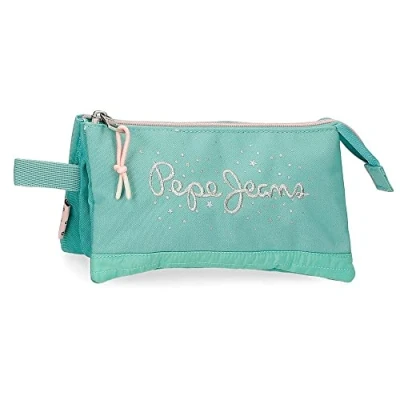 Abbildung von Pepe Jeans Jane Federmäppchen, dreifach, Blau, 22 x 12 5 cm, Polyester
