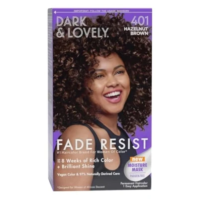 Abbildung von Dark &amp; Lovely Farbe: #401 Haselnussbraun.