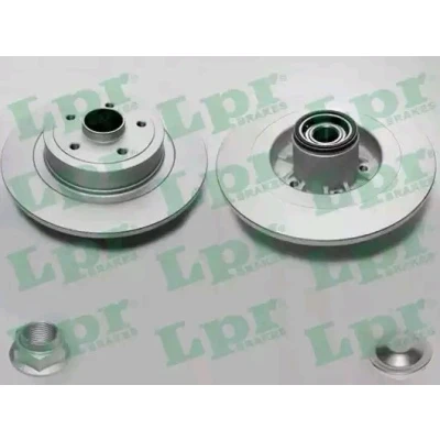 Abbildung von Bremsscheibe LPR R1046PCA hinten, voll, 1 Stück