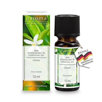 Abbildung von pajoma® Duftöl 10 ml, Orange 100% Naturrein Ätherisches Öl für Aromatherapie, Duftlampe, Aroma Diffuser, Massage, Naturkosmetik Premium Qualität