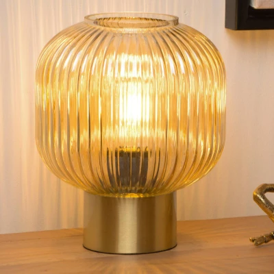 Abbildung von Lucide MALOTO Tischlampe Ø 20 cm 1xE27 Amber