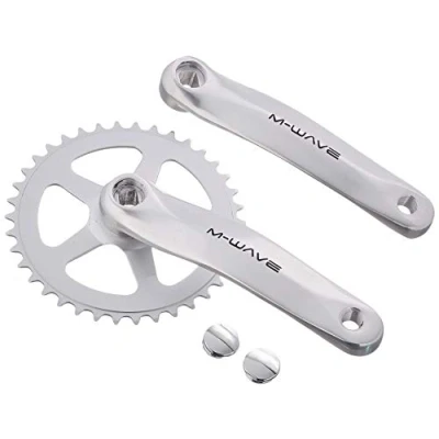 Abbildung von M WAVE Kurbelsatz 38 Zähne Länge 170mm Aluminium Stahl 1 fach JIS (japanische...