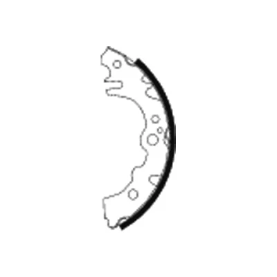 Abbildung von TEXTAR 91068000 Bremsbacken 165mm 28mm ohne Handbremshebel DAIHATSU: Trevis