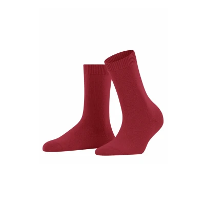 Abbildung von FALKE Damen Cosy Wool W SO Wolle Kaschmir einfarbig 1 Paar Socken, Rot (Scarlet 8228) neu umweltfreundlich, 39 42