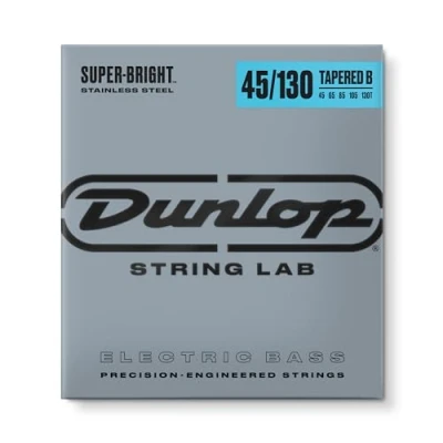 Abbildung von JIM DUNLOP Superheller konischer Bass aus Edelstahl 45130 5 Saiten (DBSBS45130T)