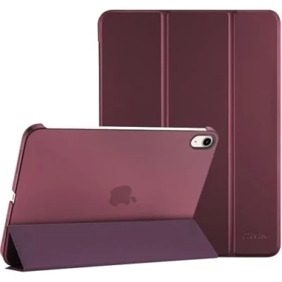 Abbildung von ProCase Hülle für 2022 10,9&quot; iPad 10. Generation 10 Case 10,9 Zoll Modell A2696 A2757, Leicht Dünn Hart Schutzhülle Smart Folio Cover Kompatibel mit Wein