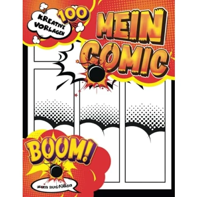 Abbildung von Comic Workshop Buch: 100 leere Anime Vorlagen zum Zeichnen eigener oder Geschichten Ein kreatives Geschenk für Kinder, Jugendliche und Erwachsene