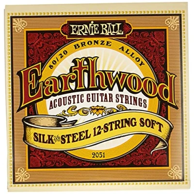 Abbildung von Ernie Ball Earthwood Silk &amp; Steel Soft Akustik Gitarrensaiten, 12 Saiter, 80/20 Bronze, Stärke 946