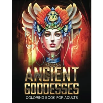 Abbildung von Ancient Goddesses: Grayscale Mythology Coloring Book for Adults (Realistic Portraits books)