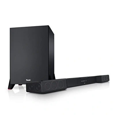 Abbildung von Teufel CINEBAR DUETT Power Edition 2.1 Set Soundbar mit Subwoofer, Dolby Audio, Bluetooth, HDMI 3D ARC CEC schwarz