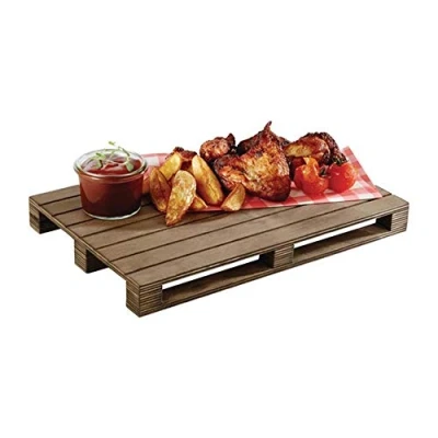 Abbildung von APS 881 Servierbrett GENUSSPALETTE, 30 x 20 cm, Höhe 3 Birkenholz