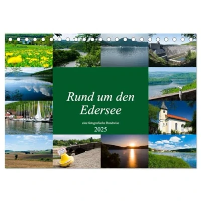 Abbildung von Rund um den Edersee (Tischkalender 2025 DIN A5 quer), CALVENDO Monatskalender