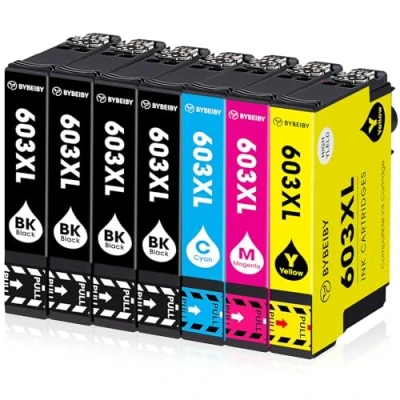 Abbildung von BYBEIBY 603 XL Kompatibel für Epson 603XL Druckerpatronen Expression Home XP 2100 2105 2150 3100 3105 4100 4105 Workforce WF 2810 2830 2835 2840