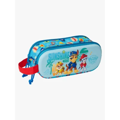 Abbildung von Paw Patrol 3D Doppelmäppchen für Kinder, ideal Kinder im Schulalter, bequem und vielseitig, Qualität Widerstandsfähigkeit, 21 x 6 8 cm, blau, M, Casual