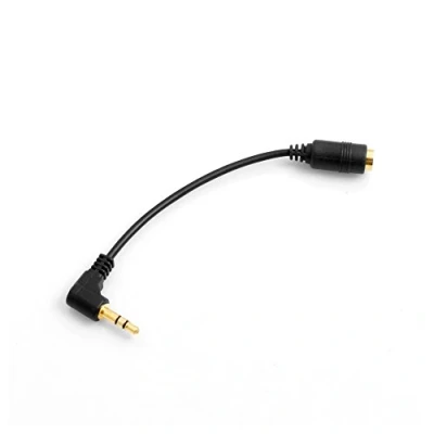 Abbildung von System S 3.5mm Klinke Stecker auf 3, 5mm Buchse gewinkelt 3 Polig Aux Stereo Kabel