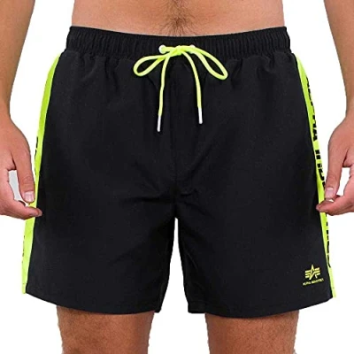 Abbildung von Alpha Industries Badeshorts, Herren, Größe: XXL, Black