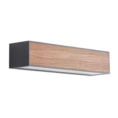 Abbildung von Arcchio Miraz Wandleuchte, E27, Holzoptik