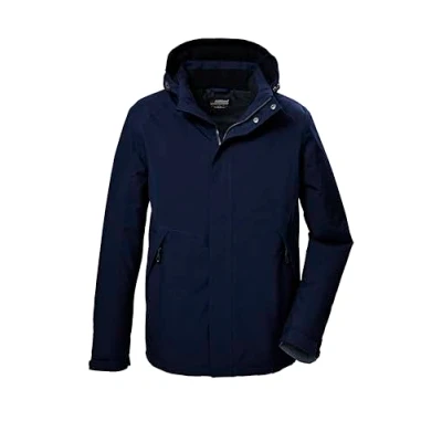 Abbildung von killtec Herren Funktionsjacke/Outdoorjacke mit abzippbarer Kapuze KOW 4 MN JCKT, dunkelnavy, XL, 41843 000