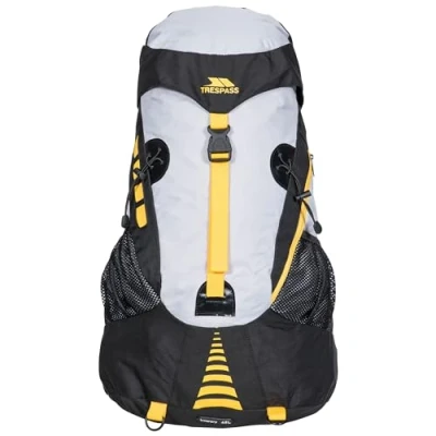 Abbildung von Trespass Inverary, Black, Wasserdichter Rucksack 45 Liter mit eingebauter Regenhülle, Schwarz