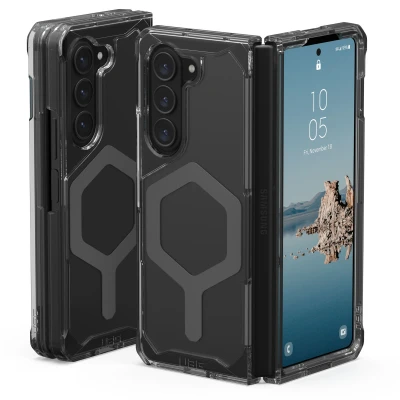 Abbildung von Samsung Galaxy Z Fold 5 Hülle MagSafe Kunststoff UAG Hard Case/Backcover Handyhülle Grau Shockproof/Stoßfest
