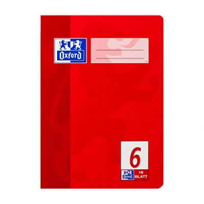 Abbildung von Oxford 100050369 Heft A5 / 16 Blatt Lineatur 6