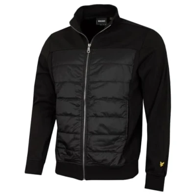 Abbildung von Lyle &amp; Scott Interlock Hybird Panelled Übergangsjacke, Herren, Größe: XL, Jet black