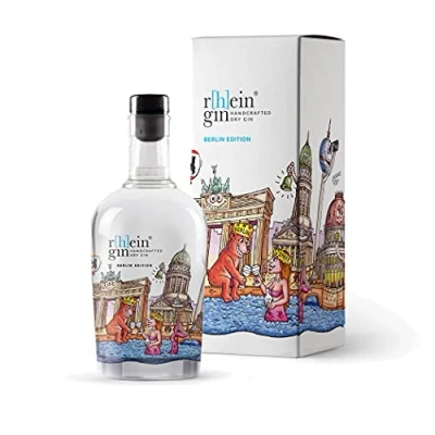 Abbildung von r[h]eingin Tilly Berlin Edition mit hochwertiger Geschenkverpackung Handcrafted Dry Gin Hommage an die Stadt 500ml Einzelflasche 46% Vol. Geschenkidee für Liebhaber
