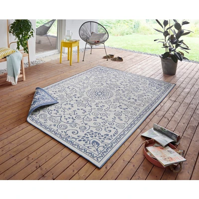 Abbildung von NORTHRUGS Teppich &quot;LEYTE Wendeteppich&quot;, rechteckig, In &amp; Outdoor, Teppich, Vintage, Wetterfest, Balkon, Garten, Wohnzimmer